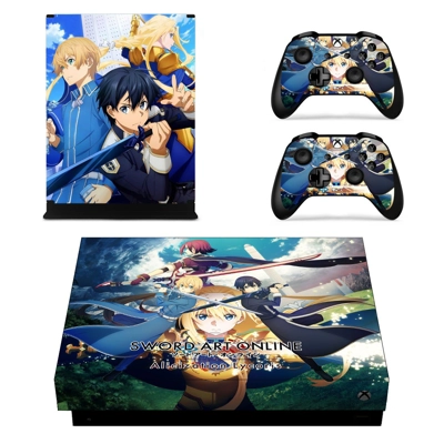 Alicization Lycoris decal skin for Xbox one X Console and .. Alicization Lycoris decal skin for Xbox one X Console and ..