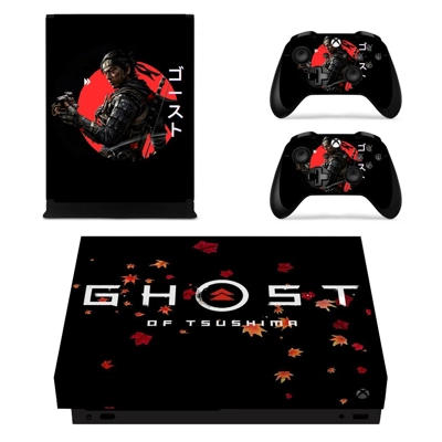 Ghost of Tsushima decal skin for Xbox one X Console and 2 Controllers