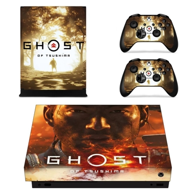 Ghost of Tsushima decal skin for Xbox one X Console and 2 Controllers