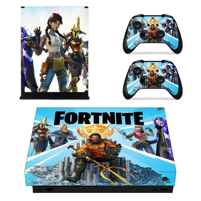 Fortnite decal skin for Xbox one X Console and 2 Controllers Fortnite decal skin for Xbox one X Console and 2 Controllers