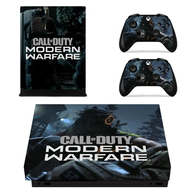 Modenrn warfare decal skin for Xbox one X Console and 2 Controllers