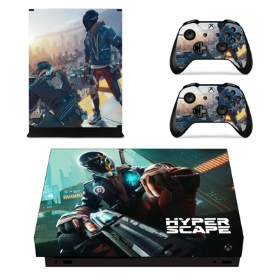 Super Hunting City decal skin for Xbox one X Console and 2 Controllers