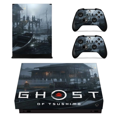 Soul of Tsushima decal skin for Xbox one X Console and 2 Controllers