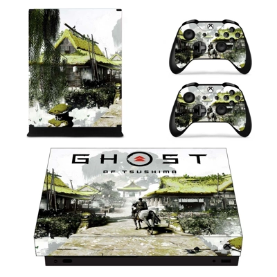 Soul of Tsushima decal skin for Xbox one X Console and 2 Controllers