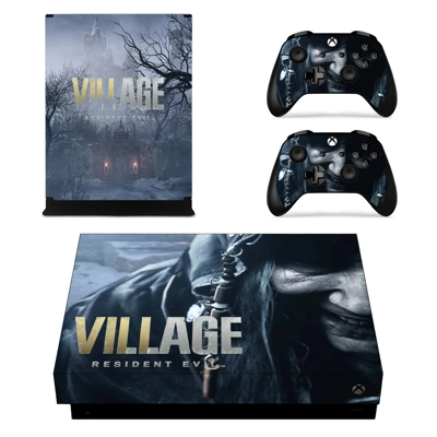Resident Evil decal skin for Xbox one X Console and 2 Controllers