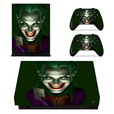 Clown decal skin for Xbox one X Console and 2 Controllers Clown decal skin for Xbox one X Console and 2 Controllers