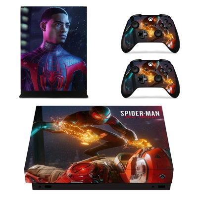 Spiderman decal skin for Xbox one X Console and 2 Controllers