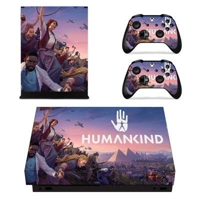 Humankind decal skin for Xbox one X Console and 2 Controll.. Humankind decal skin for Xbox one X Console and 2 Controll..