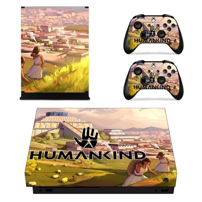 Humankind decal skin for Xbox one X Console and 2 Controllers