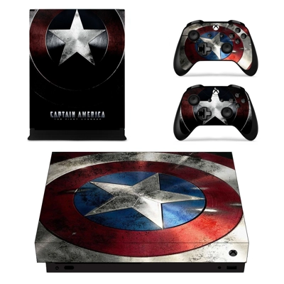 Captain America decal skin for Xbox one X Console and 2 Co.. Captain America decal skin for Xbox one X Console and 2 Co..