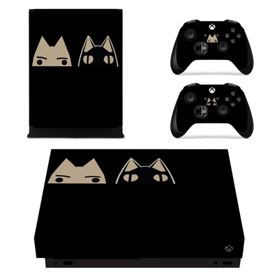 Cat decal skin for Xbox one X Console and 2 Controllers Cat decal skin for Xbox one X Console and 2 Controllers