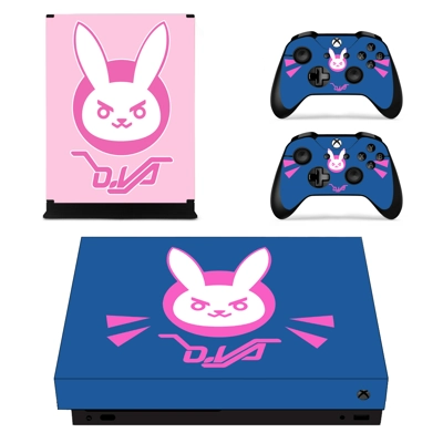 Overwatch decal skin for Xbox one X Console and 2 Controllers