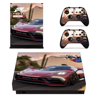 Forza Horizon 5 decal skin for Xbox one X Console and 2 Controllers