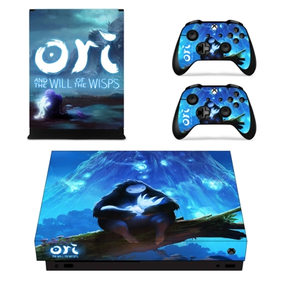 Ori decal skin for Xbox one X Console and 2 Controllers