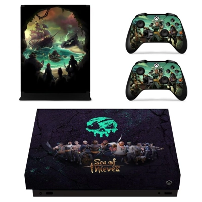 Sea of Thieves decal skin for Xbox one X Console and 2 Controllers