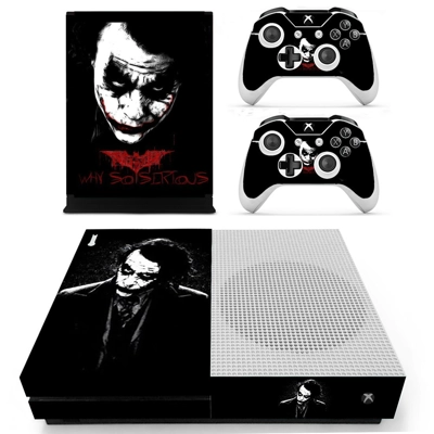 Joker decal skin for Xbox one S Console and 2 Controllers Joker decal skin for Xbox one S Console and 2 Controllers