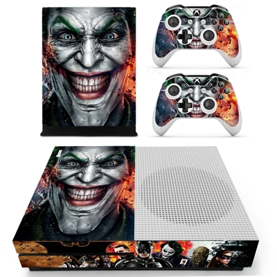 Joker decal skin for Xbox one S Console and 2 Controllers Joker decal skin for Xbox one S Console and 2 Controllers