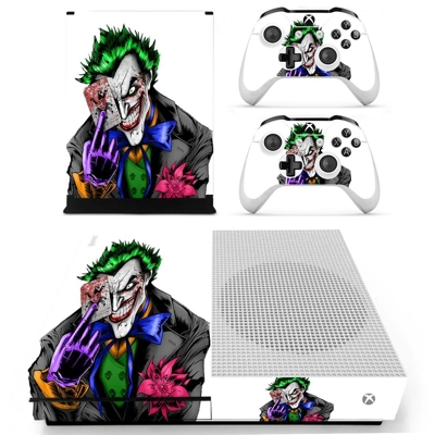 Joker decal skin for Xbox one S Console and 2 Controllers Joker decal skin for Xbox one S Console and 2 Controllers