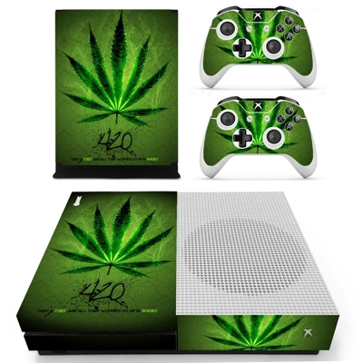 Weed 420 decal skin for Xbox one S Console and 2 Controllers Weed 420 decal skin for Xbox one S Console and 2 Controllers