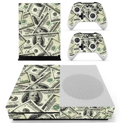 Dollar papers decal skin for Xbox one S Console and 2 Cont.. Dollar papers decal skin for Xbox one S Console and 2 Cont..