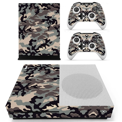 Army camouflage decal skin for Xbox one S Console and 2 Controllers
