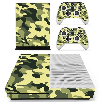 Army camouflage decal skin for Xbox one S Console and 2 Co.. Army camouflage decal skin for Xbox one S Console and 2 Co..