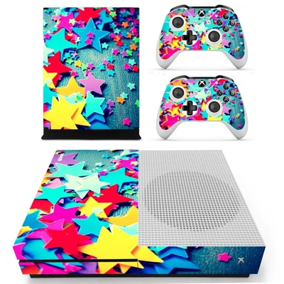 Colorul 2D Stars decal skin for Xbox one S Console and 2 C.. Colorul 2D Stars decal skin for Xbox one S Console and 2 C..