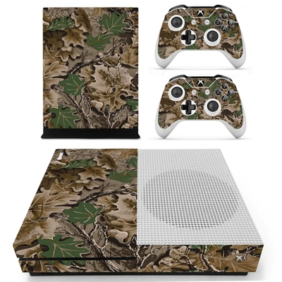 Dry Leave Texture decal skin for Xbox one S Console and 2 Controllers