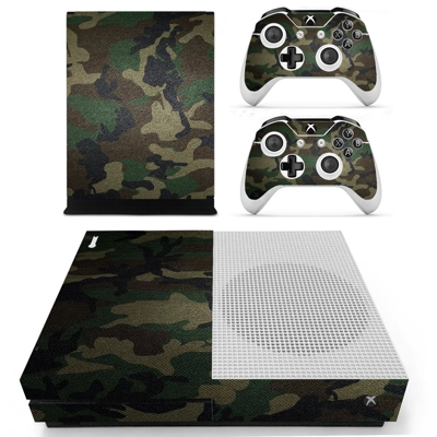 Army Texture decal skin for Xbox one S Console and 2 Controllers