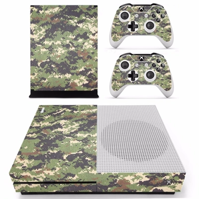 Army camouflage decal skin for Xbox one S Console and 2 Controllers