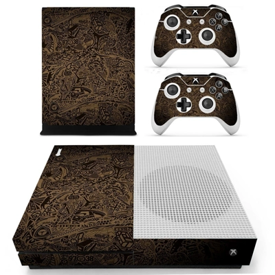 Floral Clipart decal skin for Xbox one S Console and 2 Controllers