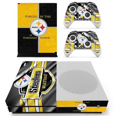 Pittsburgh Steelers decal skin for Xbox one S Console and 2 Controllers