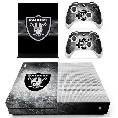 Raider Nation decal skin for Xbox one S Console and 2 Cont.. Raider Nation decal skin for Xbox one S Console and 2 Cont..