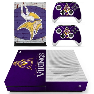 Minnesota Vikings decal skin for Xbox one S Console and 2 .. Minnesota Vikings decal skin for Xbox one S Console and 2 ..