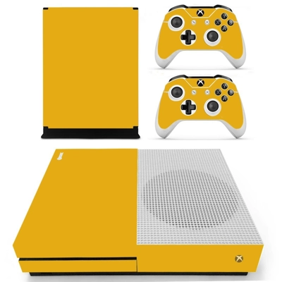 Orange color decal skin for Xbox one S Console and 2 Controllers