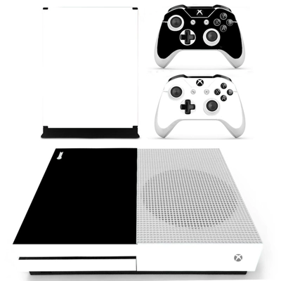 White black decal skin for Xbox one S Console and 2 Contro.. White black decal skin for Xbox one S Console and 2 Contro..