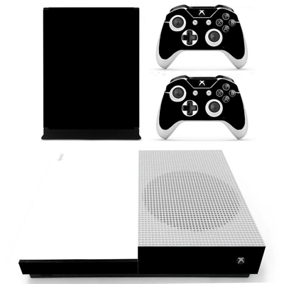 Black white decal skin for Xbox one S Console and 2 Contro.. Black white decal skin for Xbox one S Console and 2 Contro..