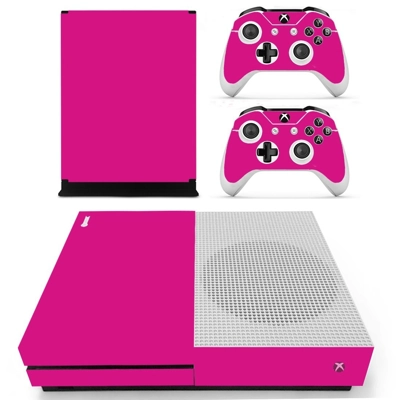 Purple color decal skin for Xbox one S Console and 2 Controllers
