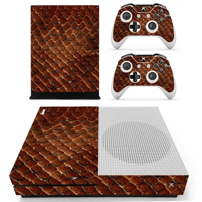 Snake skin decal skin for Xbox one S Console and 2 Controllers