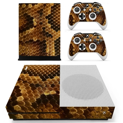 Snake skin decal skin for Xbox one S Console and 2 Control.. Snake skin decal skin for Xbox one S Console and 2 Control..