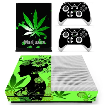 Weed marijuana decal skin for Xbox one S Console and 2 Con.. Weed marijuana decal skin for Xbox one S Console and 2 Con..