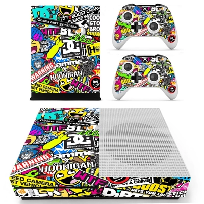 Sticker bomb decal skin for Xbox one S Console and 2 Contr.. Sticker bomb decal skin for Xbox one S Console and 2 Contr..