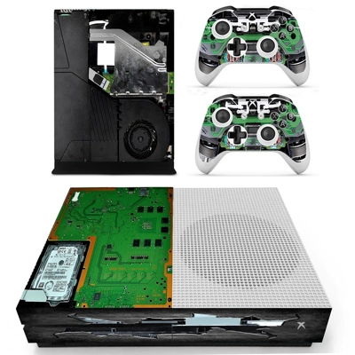 Laptop circuit decal skin for Xbox one S Console and 2 Controllers
