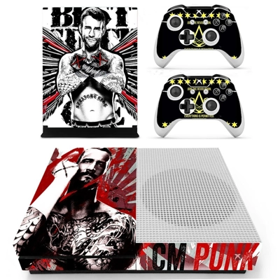 CM punk decal skin for Xbox one S Console and 2 Controllers CM punk decal skin for Xbox one S Console and 2 Controllers