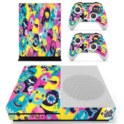 Painted Cartoon cliparts decal skin for Xbox one S Console.. Painted Cartoon cliparts decal skin for Xbox one S Console..