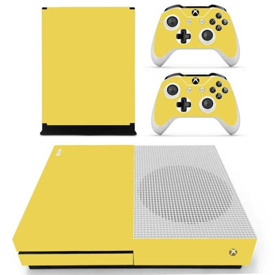 Lite yellow decal skin for Xbox one S Console and 2 Controllers