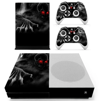 Devil scene decal skin for Xbox one S Console and 2 Controllers