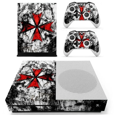 Resident evil decal skin for Xbox one S Console and 2 Controllers