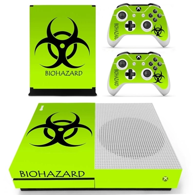 Biohazard decal skin for Xbox one S Console and 2 Controll.. Biohazard decal skin for Xbox one S Console and 2 Controll..