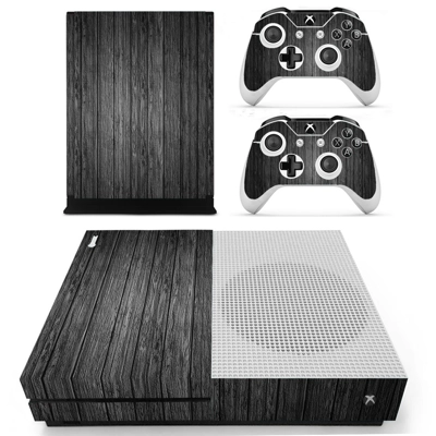Wooden board decal skin for Xbox one S Console and 2 Contr.. Wooden board decal skin for Xbox one S Console and 2 Contr..
